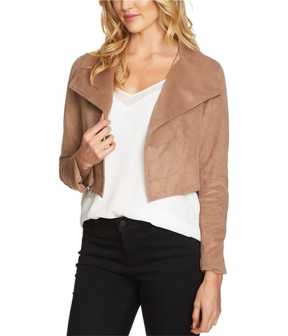 Faux Suede Cropped Jacket