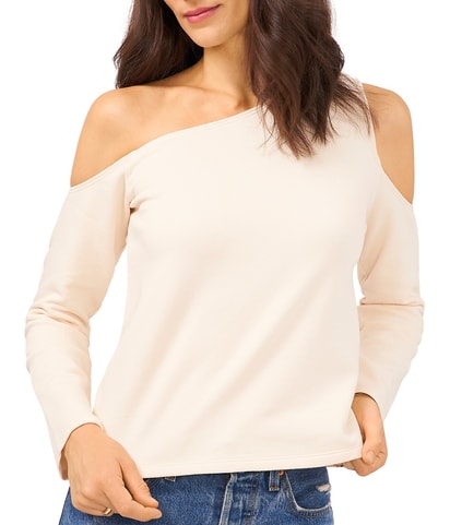 Solid Cold Shoulder Blouse