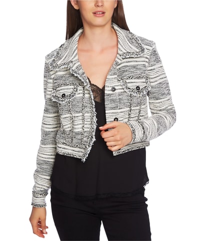 Fringe Trim Cropped Jacket