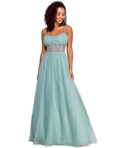 Rhinestone Gown Dress
