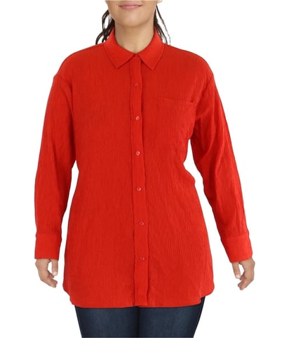Textured Button Up Shirt