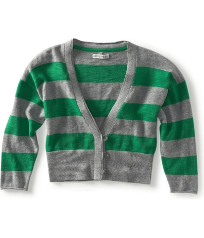 Aeropostale Cropped Stripe Cardigan Sweater