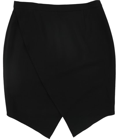 Faux Wrap Asymmetrical Skirt