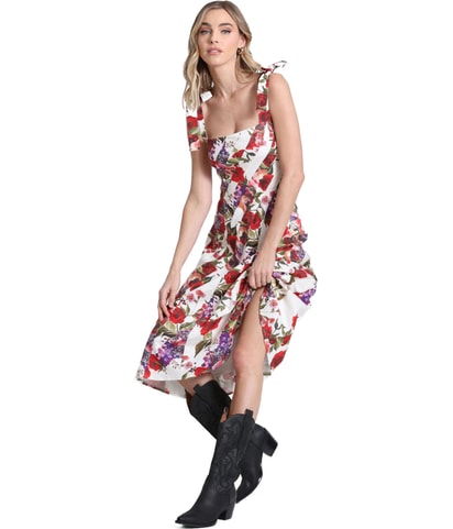 Floral Midi Fit & Flare Dress
