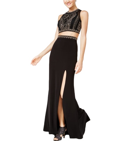 2-Pc. Studded Gown Dress
