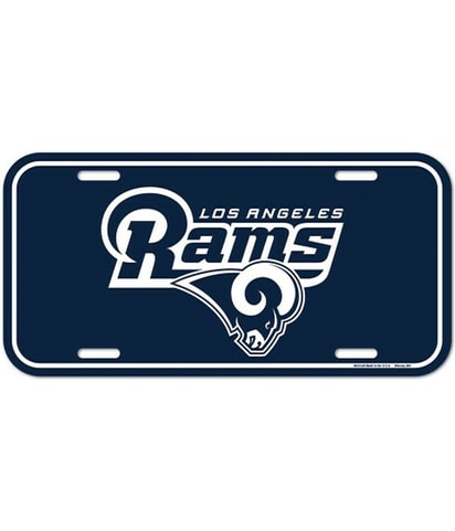 LA Rams License Plate Cover Souvenir