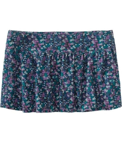 Aeropostale Floral Corduroy Mini Skirt