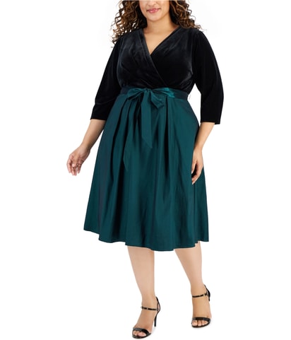 Wrap Surplice Dress