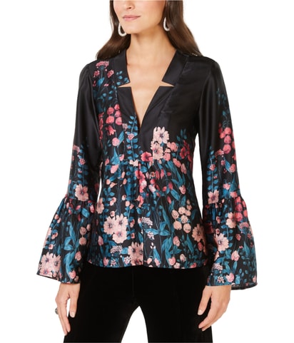 Silk Floral Shell Blouse