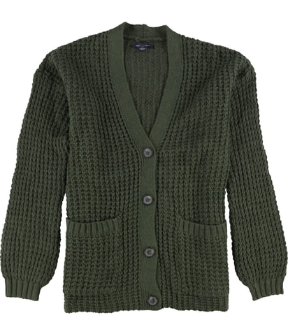 Solid Cardigan Sweater