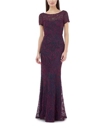 Soutache Mermaid Gown Dress