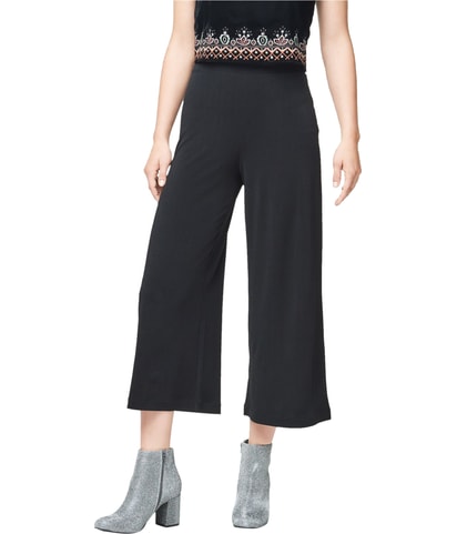 Crepe Tapered Cropped Capri Casual Pants