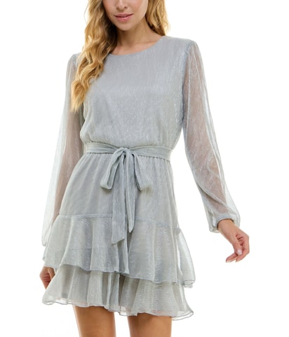 Ruffled Fit & Flare Dress