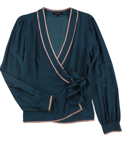Dot Wrap Blouse