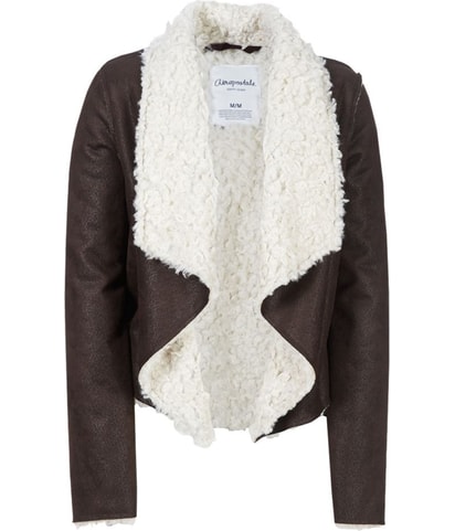 Faux Sherpa Cropped Jacket