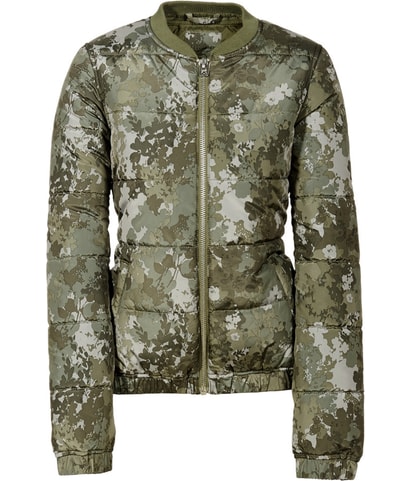 Floral Camo Puffer Jacket