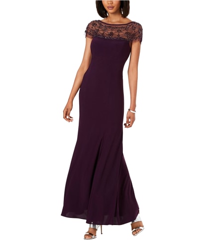 Beaded Gown A-line Dress