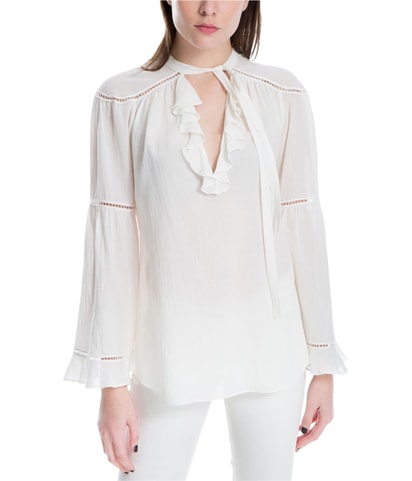 Tie Neck Knit Blouse