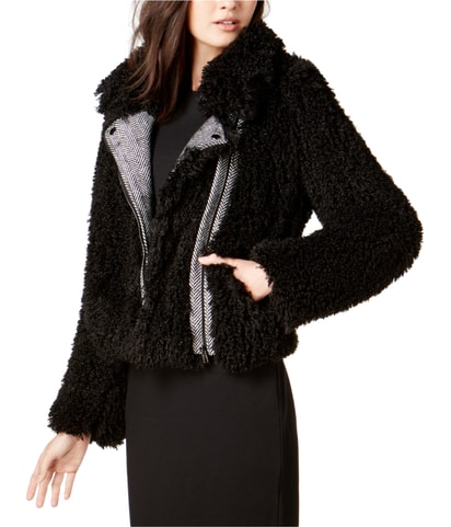 Faux Sherpa Motorcycle Jacket