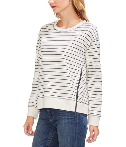 Zipper Trim Sweatshirt