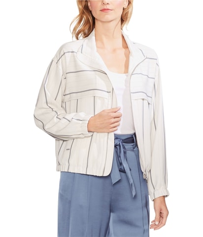 Striped Bomber Jacket