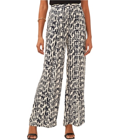 Abstract Wide Leg Casual Pants