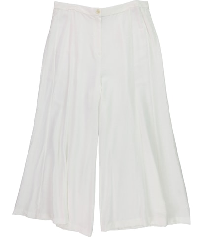 Solid Wide Leg Casual Pants