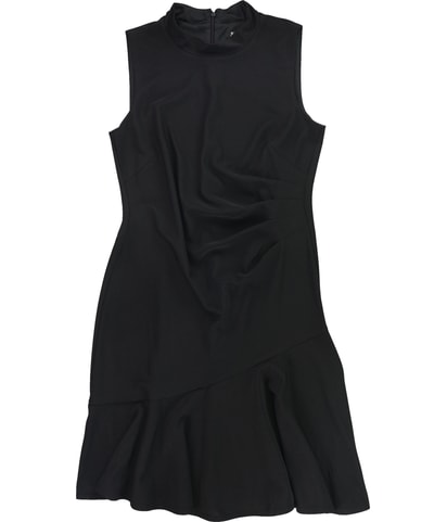 Mock Neck A-line Dress