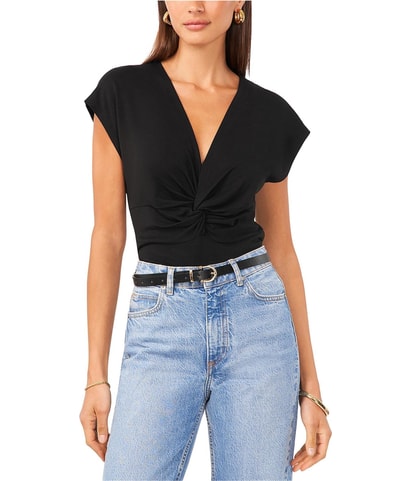 Twist-Front Sleeveless Blouse Top