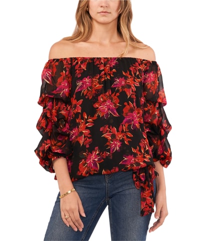 Bow Waist Off the Shoulder Blouse