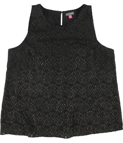 Textured Sleeveless Blouse Top