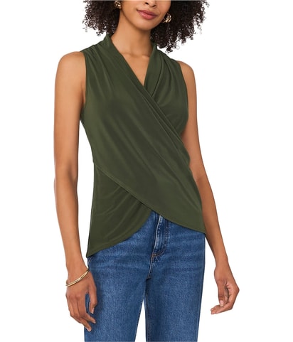 Crossover Wrap Blouse