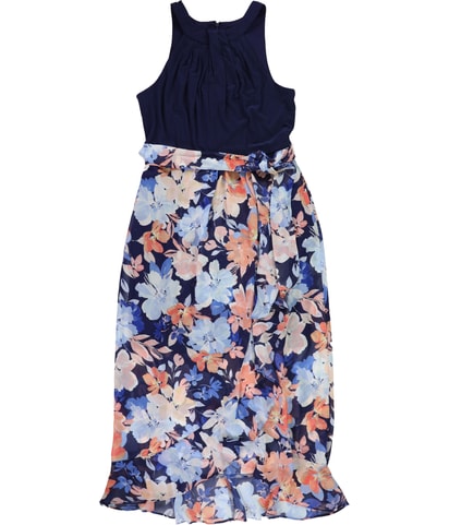 Pleated Maxi A-line Dress