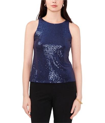 Sequined Sleeveless Blouse Top