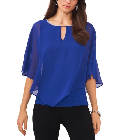Embellished Collar Knit Blouse