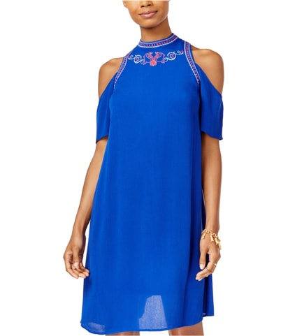 Embroidered A-line Dress