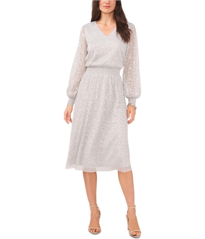 Metallic Midi Dress