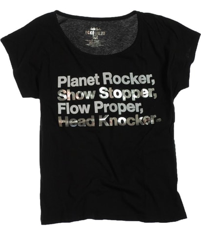 Ecko Unltd. Lyric Open Neck Graphic T-Shirt