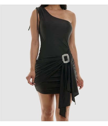 Ruched One Shoulder Dress