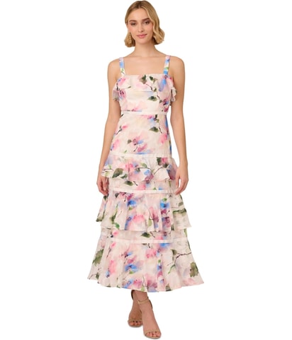 Chiffon Tiered Dress