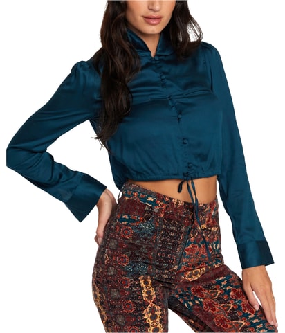 Layla Bell-Sleeve Shell Blouse