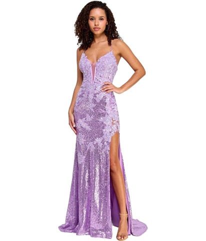 Sequins Maxi Gown Dress