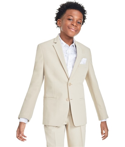 Solid Floral Accented Two Button Blazer Jacket