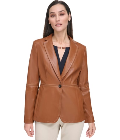 Shoulder Pads One Button Blazer Jacket