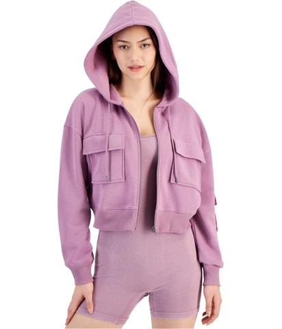 Fleece Cargo Hoodie Sweatshirt