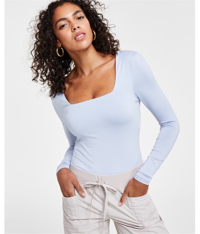 Square Neck Long Sleeve Bodysuit Bodysuit