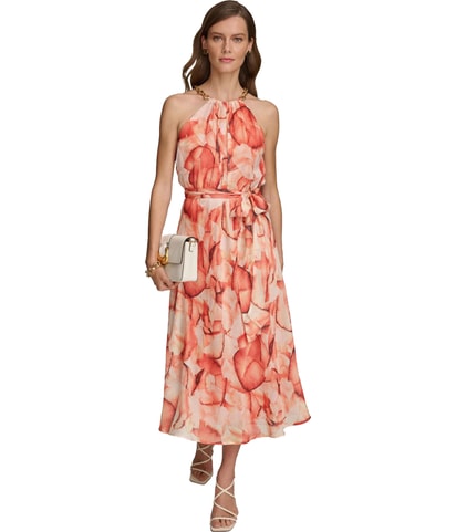 Floral Midi A-line Dress
