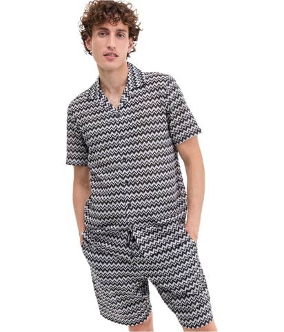 Zig-Zag Button Up Shirt