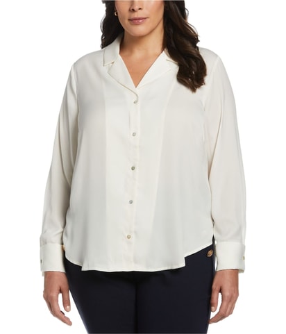 Satin Button Down Blouse
