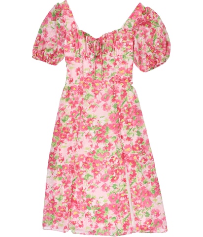 Bow Neck Midi Dress